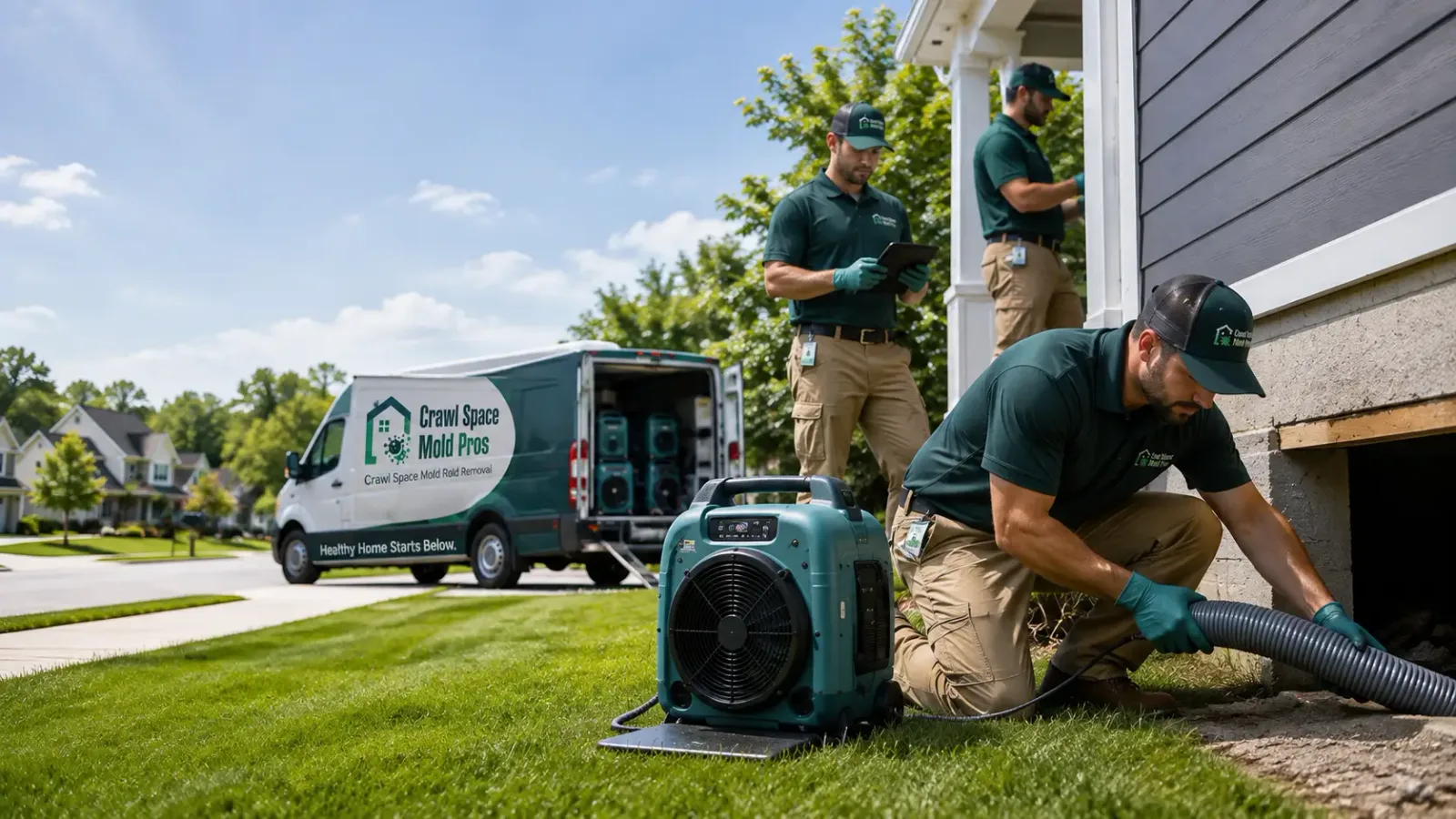 Crawl Space Mold Removal in Dewey, IL
